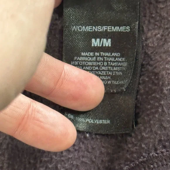 311. The North Face Purple quarter zip Sweater - Picture 3 of 4